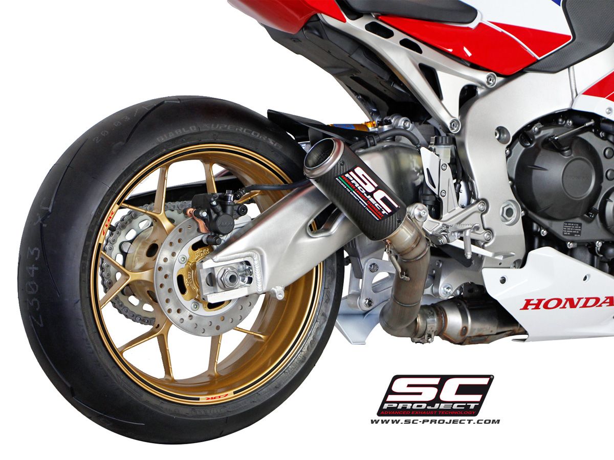 Honda CBR 1000 RR / SP SC Project CR-T Slip On Karbon Egzoz + Titanyum Ara Boru