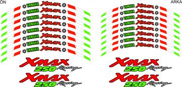 Yamaha Xmax 250 Jant Sticker Seti