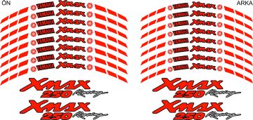 Yamaha Xmax 250 Jant Sticker Seti