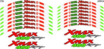 Yamaha Xmax 400 Jant Sticker Seti