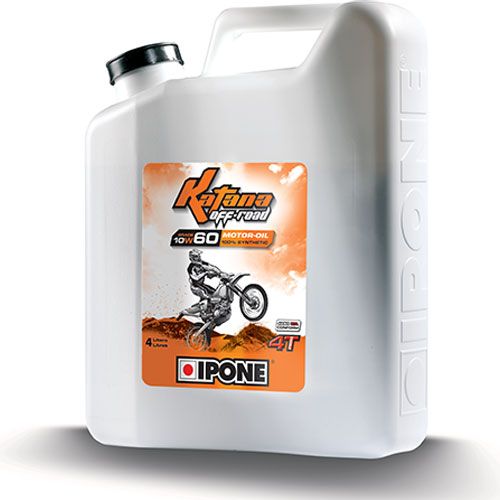 IPONE Katana OFF-ROAD (10W60) 4T esterli %100 sentetik Off-Road&Enduro Motor Yağı (4L)