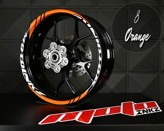 GP Racing Jant Sticker Design 4 - Turuncu