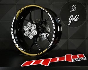 GP Racing Jant Sticker Design 4 - Gold