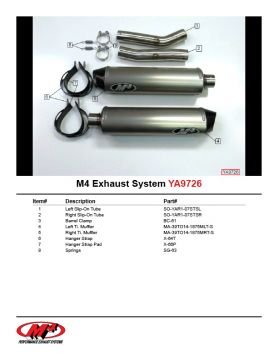 Yamaha Yzf R1 2007-2008 M4 Titanyum Çift Tüp Egzoz