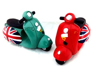 Dekoratif Vespa Motorsiklet Biblosu