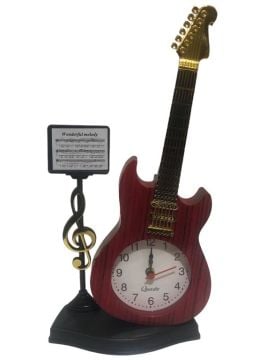 Gitar Tasarımlı Masa Saati