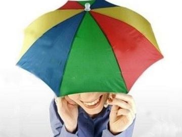 Kafaya Takılan Şapka Şemsiye