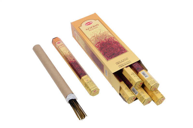 Hem Saffron Hexa Safran Çubuk Tütsü Incense Sticks (120 Adet)