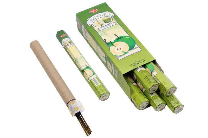 Hem Green Apple Hexa Yeşil Elma Çubuk Tütsü Incense Sticks (120 Adet)