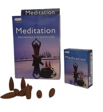 Darshan Meditation Geri Akış Back Flow Konik Tütsü (120 Adet)