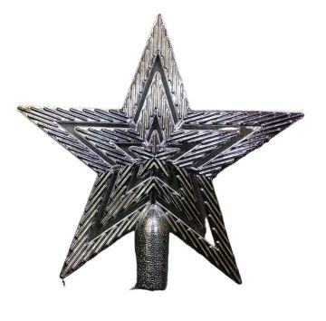 Yılbaşı Çam Ağacı Süsü Gümüş Yıldız (18.5cm)