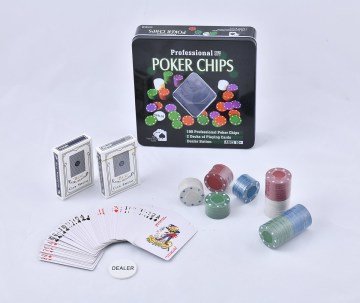 Professional Metal Kutulu 100 Chip Poker Oyunu