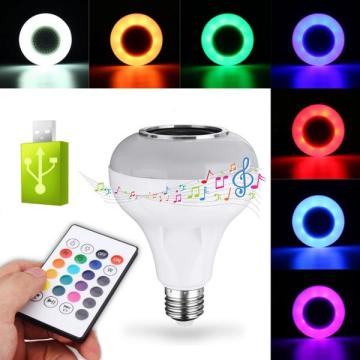 Bluetooth Hoparlör & Led Lamba Uzaktan Kumandalı Ampül (Usb Girişli)