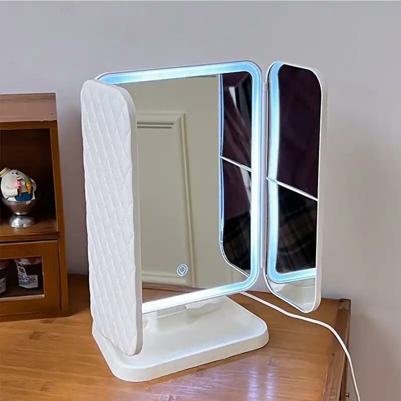 Led Işıklı Dokunmatik Şarjlı Ayaklı Makyaj Aynası