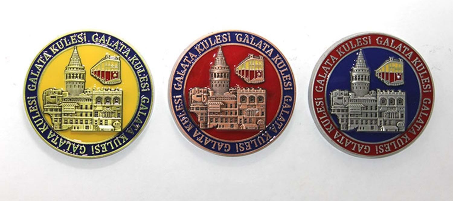 Otantik Galata Kulesi Tasarım Magnet (7.5cm)