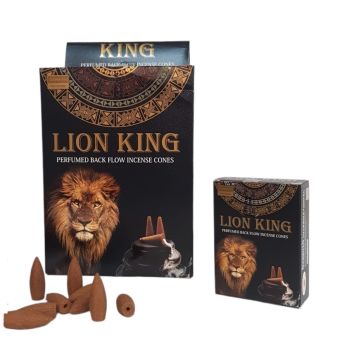 Darshan Lion King Geri Akış Back Flow Konik Tütsü (120 Adet)
