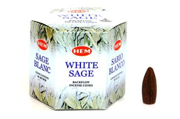 Hem White Sage Back Flow Cones (Geri Akış) Konik Tütsü (480 Adet)