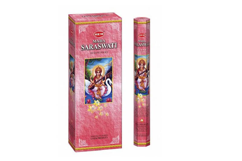 Hem Ma Saraswati Hexa Çubuk Tütsü İncense Sticks (120 Adet)