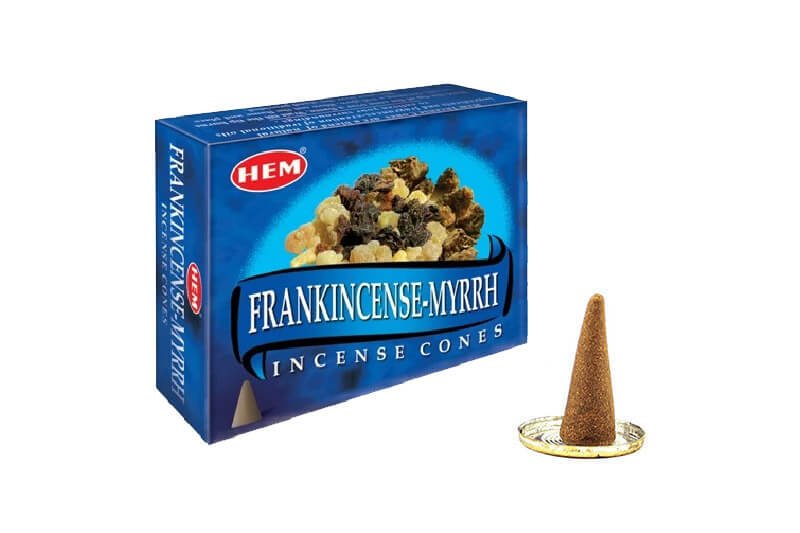 Hem Frankincense Myrrh Cones Kokulu Konik Tütsü (120 Adet)