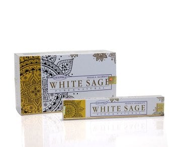 Deepika White Sage Masala Agarbatti Pure & Natural Çubuk Tütsü (240 Adet)