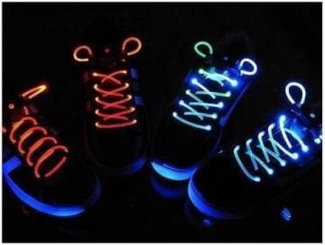 Işıklı Ayakkabı Bağcığı Fiber Optik
