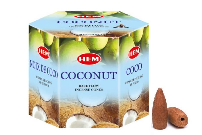 Hem Coconut Back Flow (Geri Akış) Cones Konik Tütsü (480 Adet)