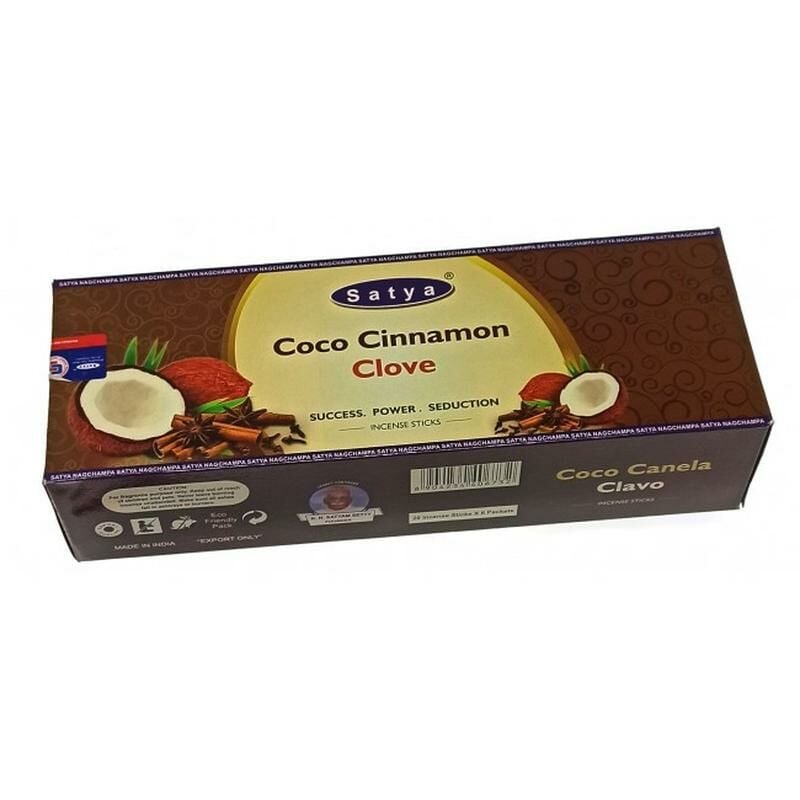 Satya Coco Cinnomon Clove Çubuk Tütsü Incense Sticks (120 Adet)