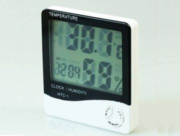 Nem Ölçer Termometre Geniş Lcd Ekran Masa Saati Higrometre