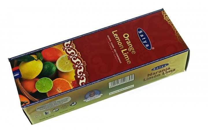 Satya Orange Lemon Lime Çubuk Tütsü İncense Sticks (120 Adet)