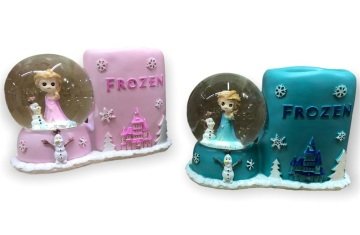 Frozen ve OLaf Işıklı Cam Kar Küresi Kalemlik