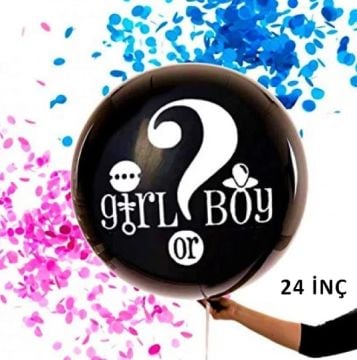 24'' Cinsiyet Belirleme Balonu (Pembe & Mavi)