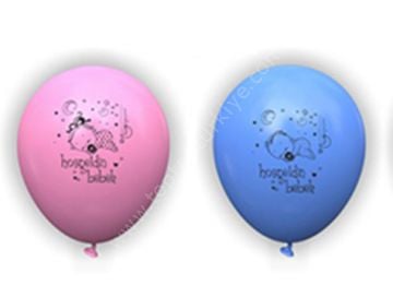 Hoş Geldin Yazılı Bebek Balonları (100 Adet)