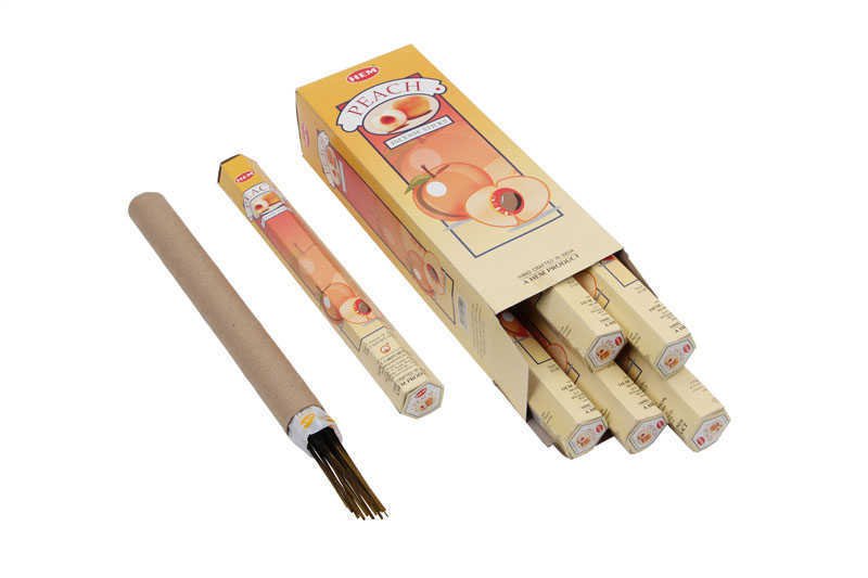 Hem Peach Hexa Şeftali Çubuk Tütsü Incense Sticks (120 Adet)