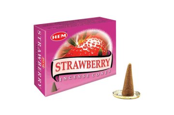 Hem Strawberry Cones Çilek Kokulu Konik Tütsü (120 Adet)