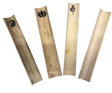 Dekoratif Bambu Figürlü Kayık Tütsülük