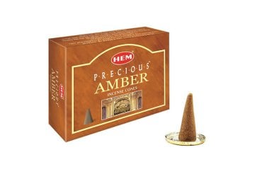 Hem Amber Kokulu Konik Tütsü Precious Amber  Incense Cones (120 Adet)