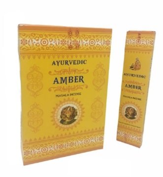 Ayurvedic Amber Kehribar Tütsü İncense Sticks 12 li Paket (180 adet)