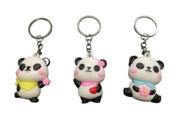 Sevimli Panda Anahtarlık Çanta Süsü (12 Adet)