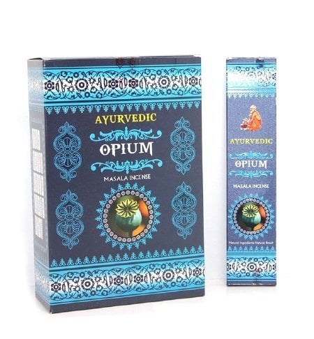 Ayurvedic Opium Afyon Çiçeği Tütsü İncense Sticks 12 li Paket (180 adet)