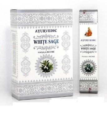 Ayurvedic White Sage Tütsü İncense Sticks 12 li Paket (180 adet)
