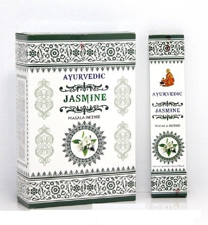 Ayurvedic Jasmine Yasemin Tütsü İncense Sticks 12 li Paket (180 adet)