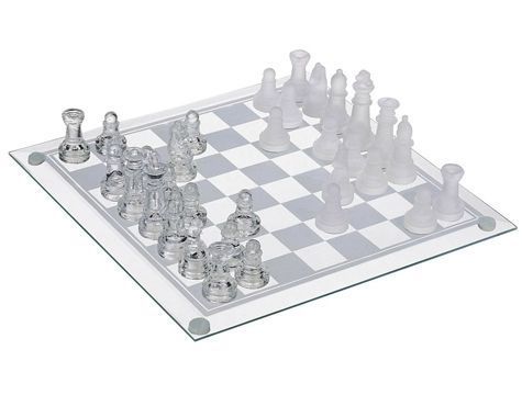 Büyük Cam Satranç Takımı (Glass Chess) 25 Cm