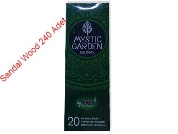 HD Mystic Garden Sandal Ağacı Kokulu Sandal Wood Çubuk Tütsü (240 Adet)