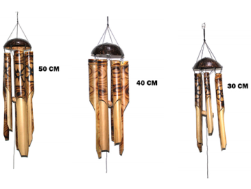 Bambu Tasarımlı Dekoratif Rüzgar Çanı
