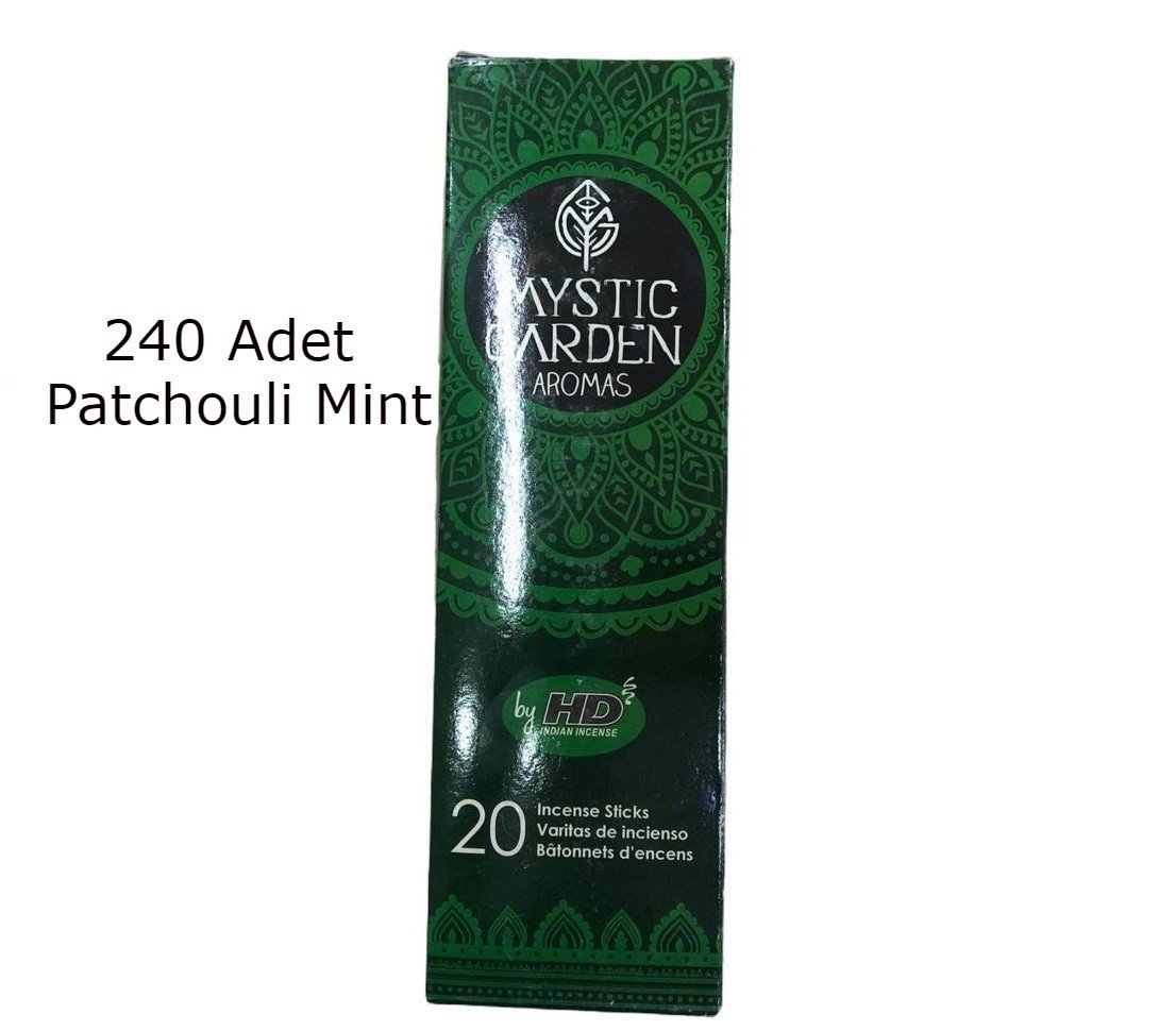 HD Mystic Garden Patchouli Mint (Paçuli Nane) Çubuk Tütsü (240 Adet)