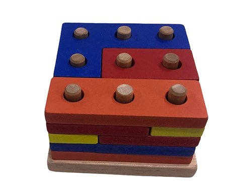 Ahşap Blok Tetris Yerleştirme Oyunu - Russian Box Set