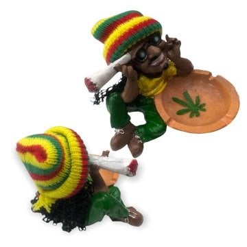 Gözlüklü Bob Marley Tasarımlı Polyester Küllük