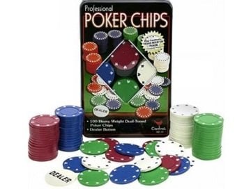 Metal Kutulu 100 Chip Poker Oyunu