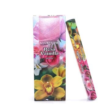 Ayurvedic Rose Vanilla Kokulu Çubuk Tütsü İncense Sticks (120 Adet)