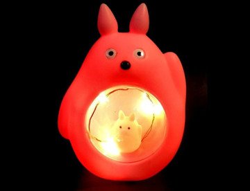 Tavşan Tasarımlı Ledli Dekoratif Gece Lambası Biblo